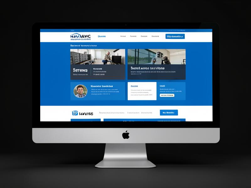 HVAC company website design sample